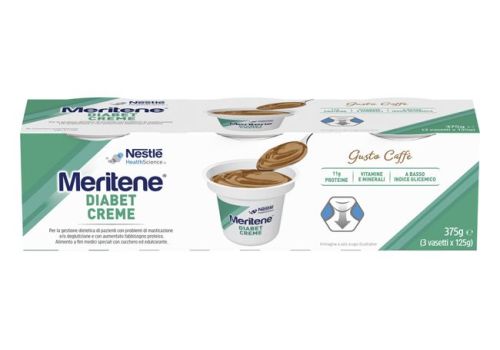 Meritene Diabet creme al caffè alimento per diabetici 3 x 125 grammi