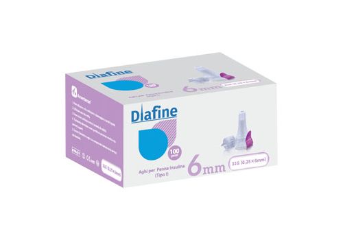 Diafine ago pungidito 31g x 6mm ago per penna da insulina 100 pezzi