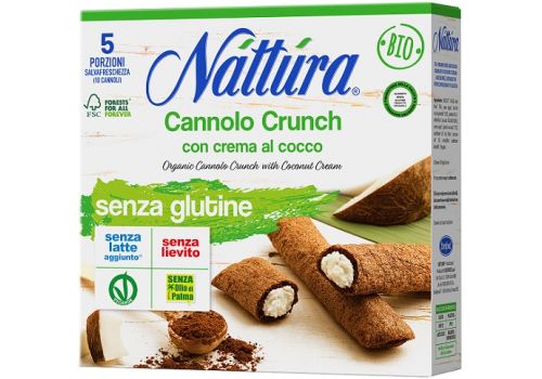 Nattura Cannolo Crunch con crema al cocco senza glutine 10 pezzi