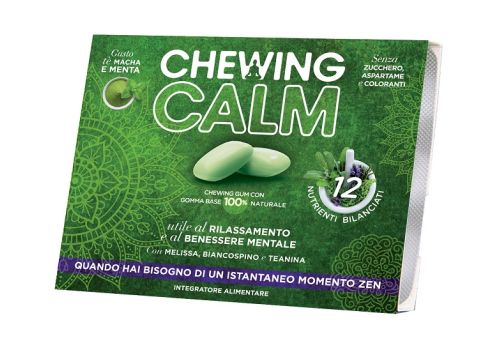 Chewing Calm integratore per il rilassamento e il benessere mentale 9 gomme da masticare