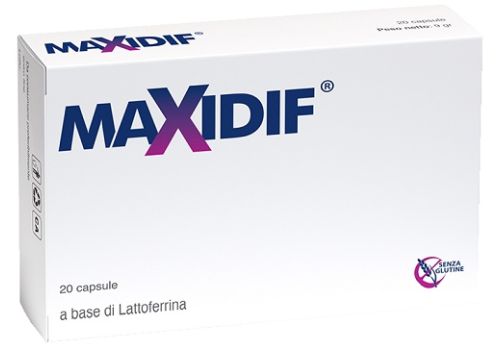 Maxidif integratore di lattoferrina per il sistema immunitario 20 capsule
