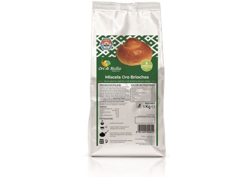 Ori di Sicilia miscela oro brioche preparato in polvere senza glutine 1kg