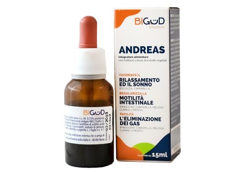 Bigud Andreas integratore per il rilassamento e il benessere intestinale gocce orali 15ml