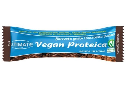 Barretta vegan proteica gusto cioccolato fondente 40 grammi