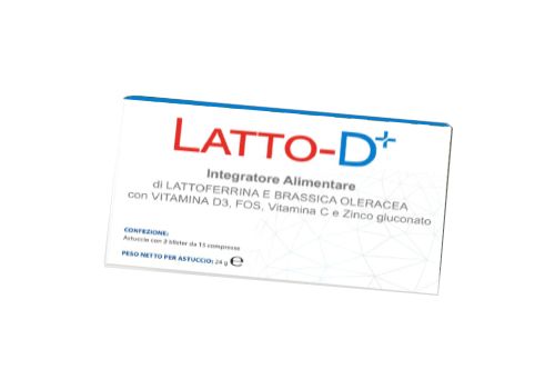 Latto D+ integratore per il sistema immunitario e le ossa 30 compresse