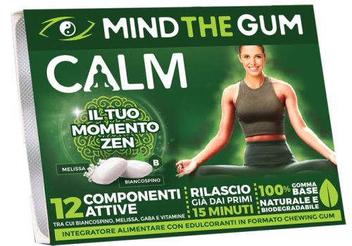 Mind The Gum Calm integratore per il rilassamento 18 chewing gum
