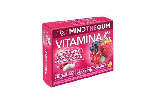 Mind the Gum vitamina C gusto frutti rossi 18 chewing gum