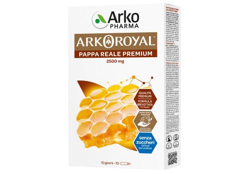 Arkoroyal pappa reale premium senza zuccheri 10 flaconcini 