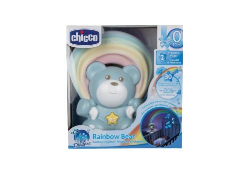 Chicco First Dreams Rainbow orsetto arcobaleno con proiettore musicale colore blu 