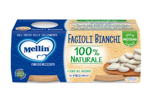 Mellin fagioli bianchi 100% naturale omogenizzato 2x80 grammi