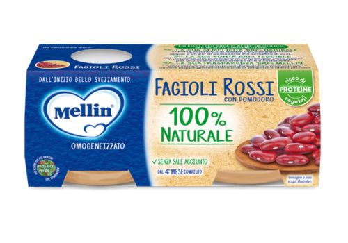 Mellin fagioli rossi con pomodoro omogeneizzato 2 x 80 grammi