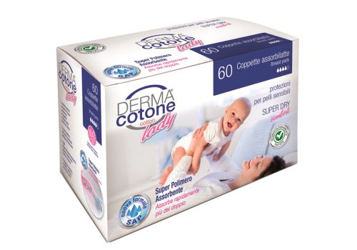 Dermacotone coppetta assorbilatte 60 pezzi