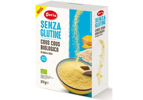 Doria Senza Glutine cous cous bio di mais e riso 375 grammi