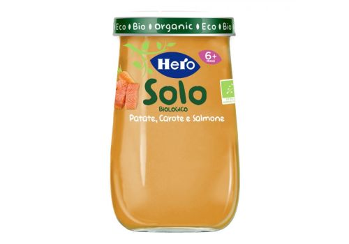 Hero Solo patate carote e salmone omogeneizzato 190 grammi