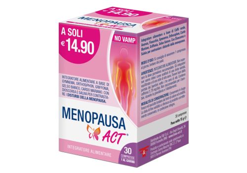 Menopausa Act no vamp integratore per contrastare i disturbi della menopausa 30 compresse