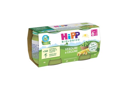 Hipp Biologico verdure e legumi omogeneizzato 2 x 80 grammi