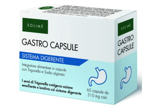 Solimè Gastro Capsule integratore trigonella lenitivo ed emolliente sul sistema digerente 60 capsule