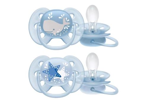 Avent ultra soft succhietti whale/star maschio 2 pezzi