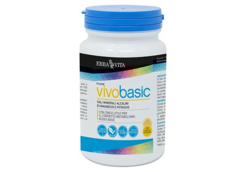 Vivobasic integratore si Sali minerali alcalini gusto limone polvere orale 200 grammi