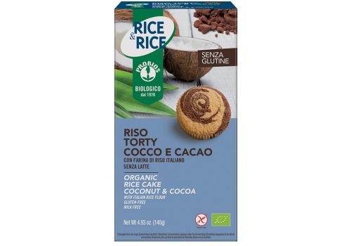 Probios riso torty cocco e cacao senza glutine 140 grammi