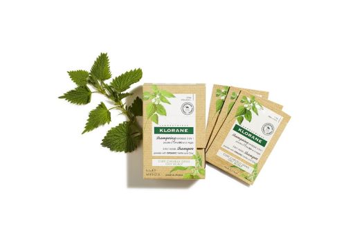 KLORANE SHAMPOO MASCHERA 2IN1 ALL'ORTICA BIO E ARGILLA 8X3GR