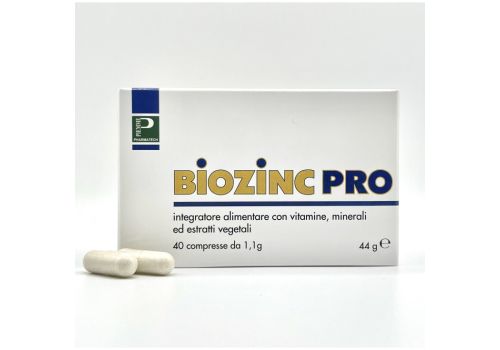 Biozinc Pro integratore di vitamine, minerali ed estratti vegetali 40 compresse