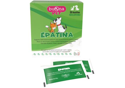 Epatina supporto per la funzione epatica di cani e gatti pasta appetibile 20 bustine