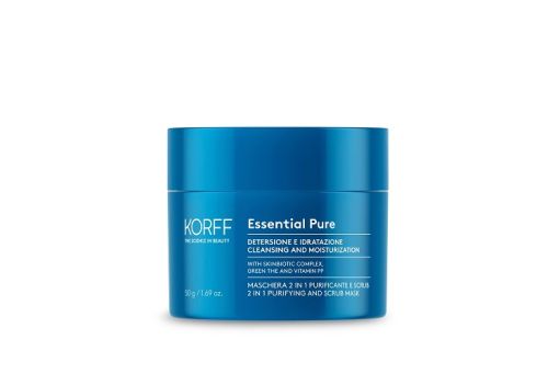 KORFF ESSENTIAL PURE MASCHERA 2IN1 PURIFICANTE E SCRUB 50G