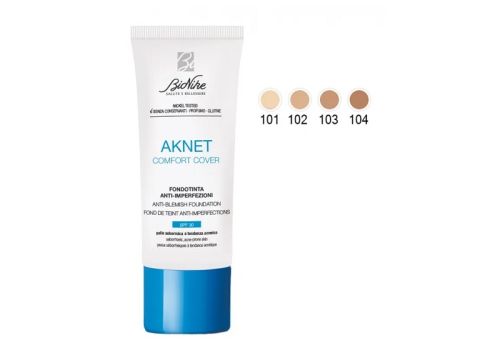 BIONIKE AKNET COMFORT COVER FONDOTINTA ANTI-IMPERFEZIONI SPF30 102 SABLE 30ML