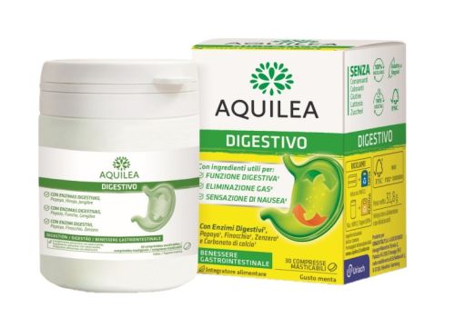 Aquilea Digestivo integratore per il benessere gastrointestinale 30 compresse masticabili