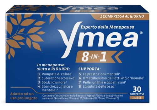 Ynea 8 in 1 integratore per la menopusa 30 compresse