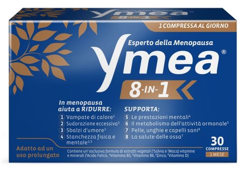 Ymea 8 in 1 integratore per la menopusa 30 compresse
