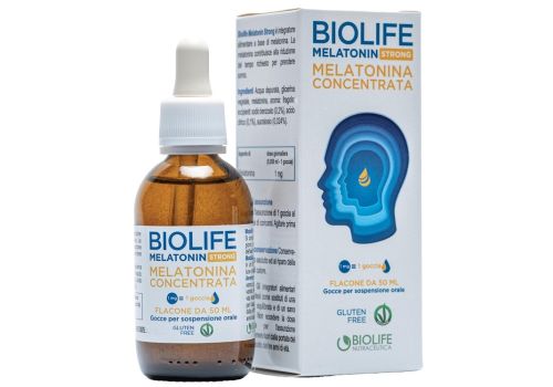 Biolife Melatonin Strong integratore per il riposo notturno gocce orali 50ml