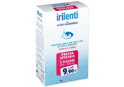 Irilenti soluzione per lenti a contatto duo pack 360ml+360ml