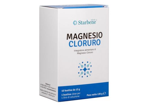 Magnesio Cloruro bustine integratore per il benessere muscolare 10 bustine