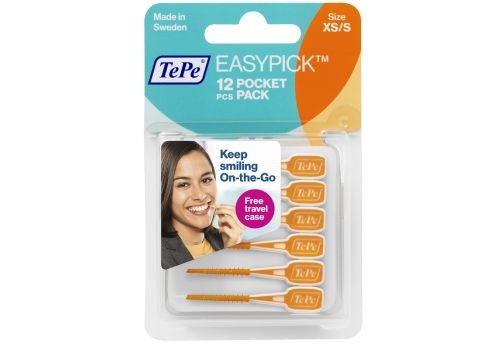 Tepe easypick scovolini interdentali misura xs/s arancione 12 pezzi
