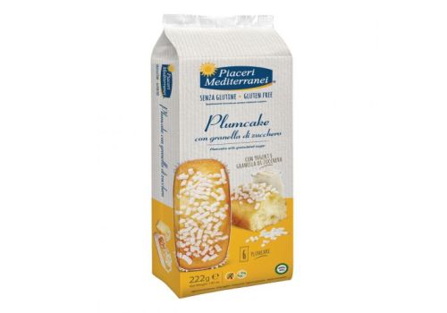 Piaceri Mediterranei plumcake con granella di zucchero senza glutine 222 grammi