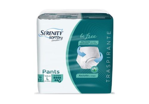 SERENITY SOFTDRY SENSITIVE PANTS TG.L SUPER 12PZ