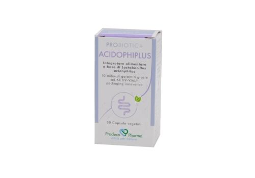 Probiotic + Acidophiplus integratore per la funzione intestinale 30 capsule