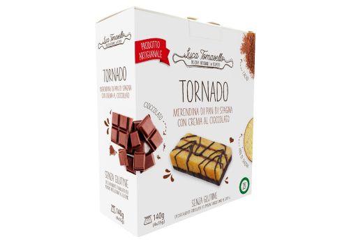 Tomasello Tornado merendina al cioccolato senza glutine 140 grammi