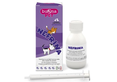 Nefrina mangime complementare per la normale funzione delle vie urinarie di cani e gatti pasta fluida appetibile 60 grammi