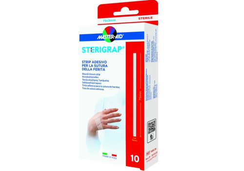 Master Aid Sterigrap strip adesivo per sutura della ferita 75 x 3mm 10 pezzi