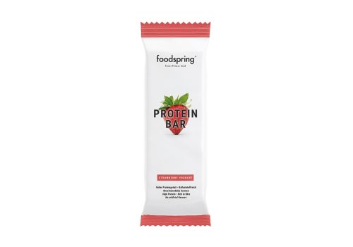 Foodspring protein bar yogurt fragola barretta proteica 60 grammi