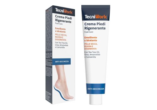 Tecniwork crema piedi rigenerante emolliente e idratante per pelle secca ruvida e disidratata 75ml