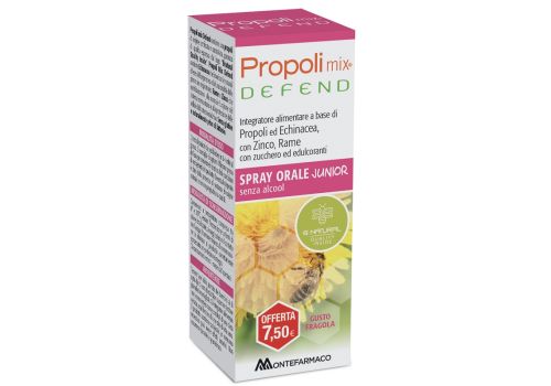 Propoli Mix Defend integratore per il sistema immunitario spray orale Junior 30ml