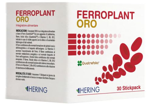 Ferroplant Oro Integratore di ferro 30 stickpack orosolubili