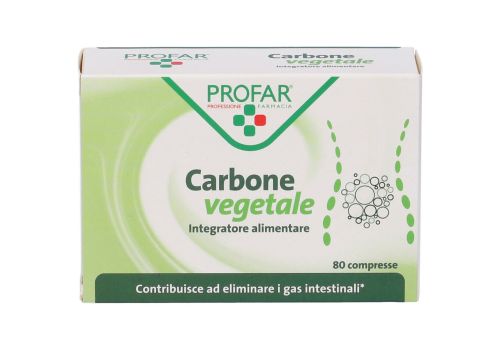 Profar Carbone Vegetale integratore per il meteorismo 80 compresse