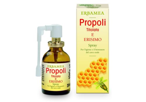 Propoli titolata ed erismo integratore per la gola e la tonalità della voce spray orale 20ml