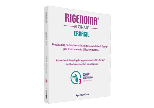 Rigenoma Alginato medicazione per il trattamento di lesioni cutanee 5 pezzi