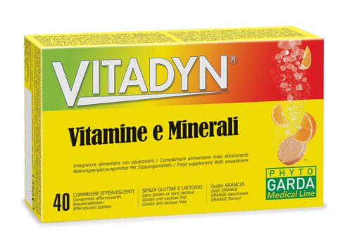 Vitadyn Vitamine e Minerali gusto arancia 40 compresse effervescenti